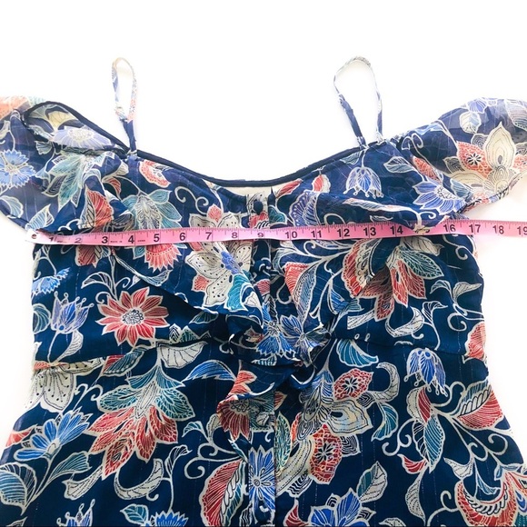 Maeve Mariposa Open-Shoulder Ruffled Floral Top Size 8 NWT - Picture 10 of 16